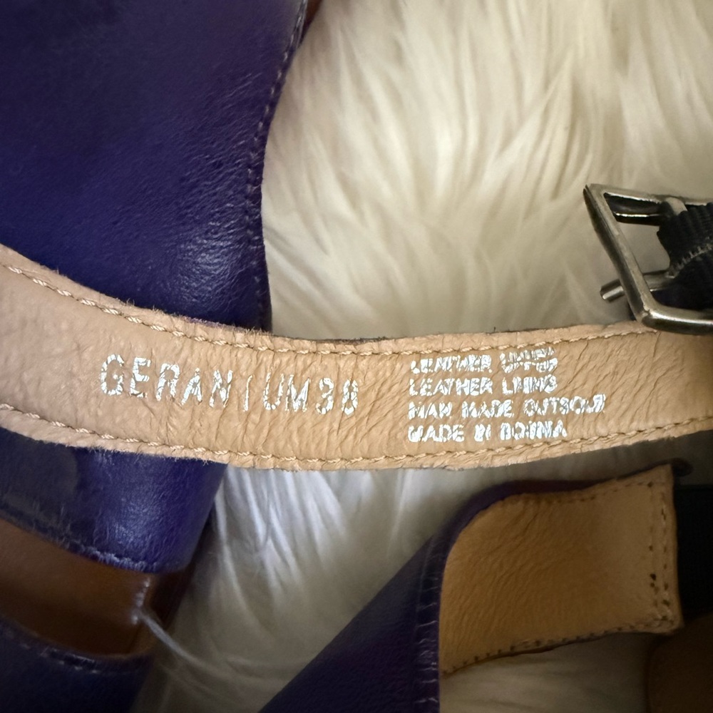 NWOT Miz Mooz Deep Purple Sling Back Sandals - Picture 5 of 6